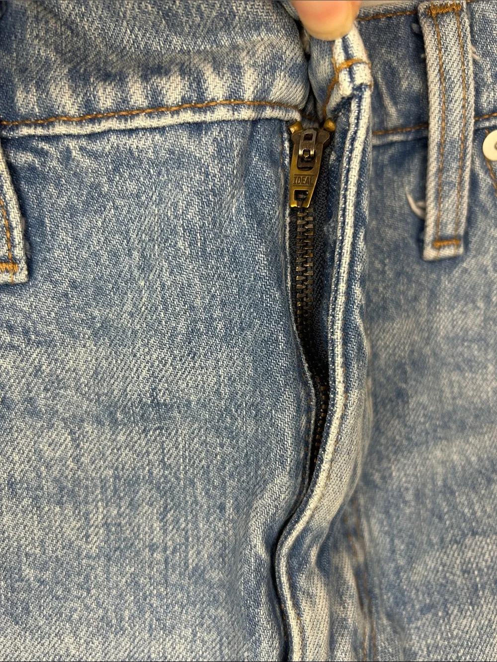 Madewell Light Blue Distressed Relaxed Denim Cutoff Shorts 30 Side Slit Edition